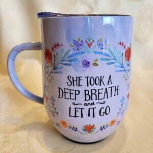 Natural Life Stainless Steel Coffee Tumbler - Deep Breath